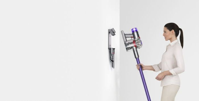 DYSON V8 ORIGIN ASPIRAPOLVERE A BASTONE 2 IN 1 BATTERIA SECCO SENZA SACCHETTO 425 W VIOLA, ARGENTO