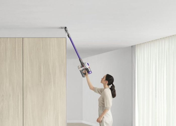 DYSON V8 ORIGIN ASPIRAPOLVERE A BASTONE 2 IN 1 BATTERIA SECCO SENZA SACCHETTO 425 W VIOLA, ARGENTO