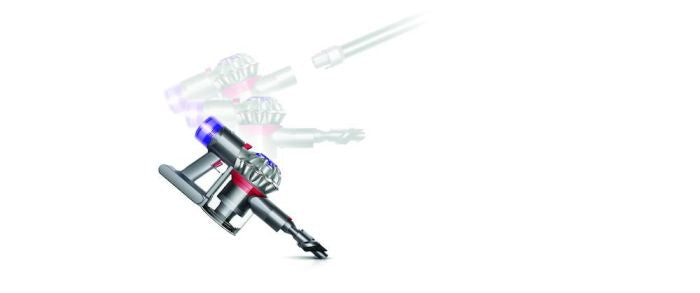 DYSON V8 ORIGIN ASPIRAPOLVERE A BASTONE 2 IN 1 BATTERIA SECCO SENZA SACCHETTO 425 W VIOLA, ARGENTO