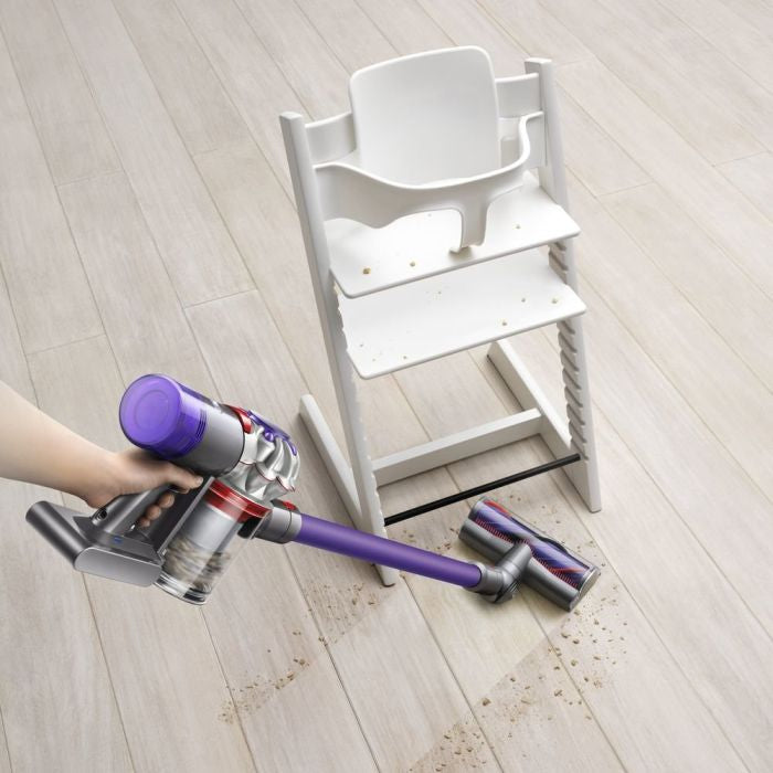 DYSON V8 ORIGIN ASPIRAPOLVERE A BASTONE 2 IN 1 BATTERIA SECCO SENZA SACCHETTO 425 W VIOLA, ARGENTO