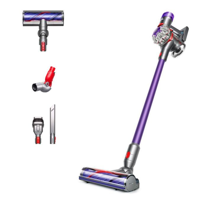 DYSON V8 ORIGIN ASPIRAPOLVERE A BASTONE 2 IN 1 BATTERIA SECCO SENZA SACCHETTO 425 W VIOLA, ARGENTO